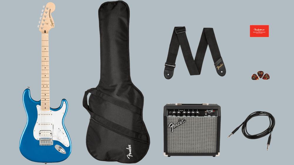 Os nossos packs de guitarra elétrica, amplificador e acessórios Packs de guitarra elétrica